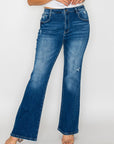 bytos Full Size High Rise Bootcut Jeans with Pockets - Little Miss Vanilla