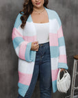 Plus Size Open Front Long Sleeve Cardigan - Little Miss Vanilla