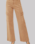 RISEN Full Size High Rise Wide Leg Cargo Jeans - Little Miss Vanilla