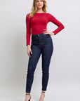 Judy Blue Full Size Heart Shaped Back Pockets Skinny Jeans - Little Miss Vanilla