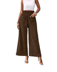 Casual Loose-fitting Wide-leg Slim-fit Trousers