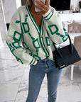 Loose Batwing Sleeves Knitted Sweater Women Jacket Cardigan