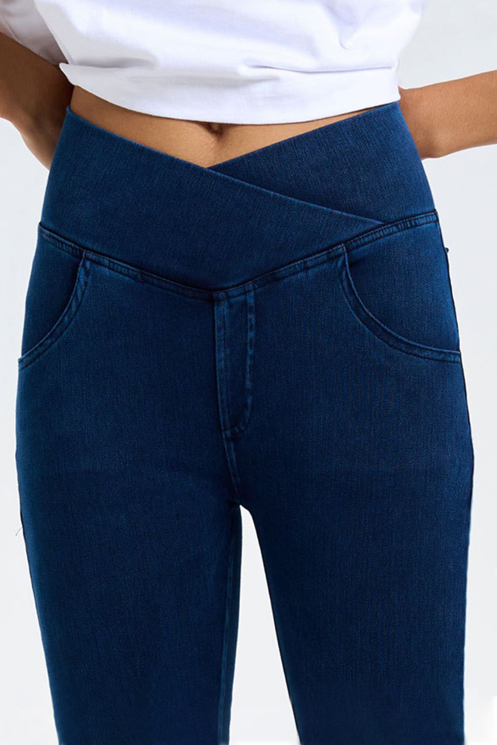 Basic Bae Pocketed Highly Stretchy Bootcut Jeans - Little Miss Vanilla