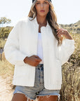 White Floral Quilted Jacket - Little Miss Vanilla