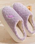 New Non-slip Thick-soled Plush Slippers Couple Winter Warm Home Slipper Indoor Fleece Shoes For Women Men