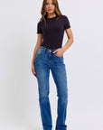 Judy Blue Full Size Run Mid-Rise Bootcut Jeans with Thermal Lining - Little Miss Vanilla