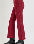 RISEN Full Size High Rise Straight Jeans with Patch Pockets - Little Miss Vanilla