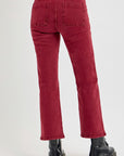 RISEN Full Size High Rise Straight Jeans with Patch Pockets - Little Miss Vanilla