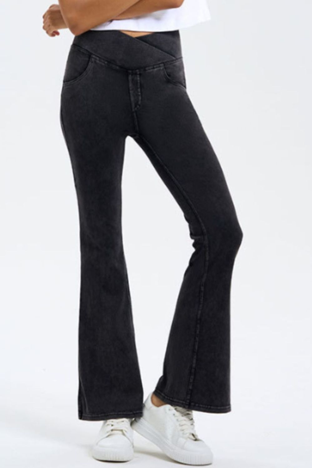 Basic Bae Pocketed Highly Stretchy Bootcut Jeans - Little Miss Vanilla