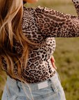 Turtleneck Leopard Long Sleeve Bodysuit - Little Miss Vanilla