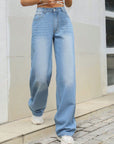 Mid Rise Wide Leg Jeans - Little Miss Vanilla