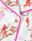 White Cowgirl Country Print Pajamas Set