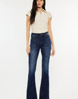 Kancan Full Size Mid Rise Slim Flare Jeans - Little Miss Vanilla