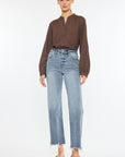 Kancan High Rise Slim Wide Leg Jeans - Little Miss Vanilla