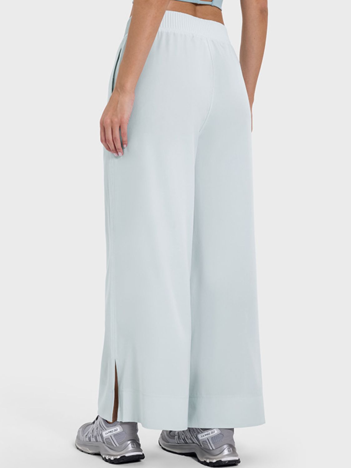 Millennia Slit Wide Leg Active Pants - Little Miss Vanilla