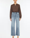 Kancan High Rise Slim Wide Leg Jeans - Little Miss Vanilla