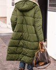 Full Size Zip Up Sherpa Hooded Coat - Little Miss Vanilla