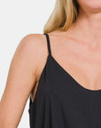 Zenana Two Layered Spaghetti Strap Cami - Little Miss Vanilla