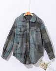 Multicolor Brushed Plaid Pocketed Oversize Shacket - Little Miss Vanilla