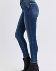 Judy Blue Full Size Run Mid-Rise Waist Skinny Jeans with Thermal Lining - Little Miss Vanilla