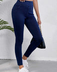 Ashleigh Blue Solid Color High Waist Stretchy Slim Fit Jeggings