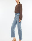 Kancan High Rise Slim Wide Leg Jeans - Little Miss Vanilla