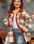 Plus Size Plaid Button Down Jacket - Little Miss Vanilla