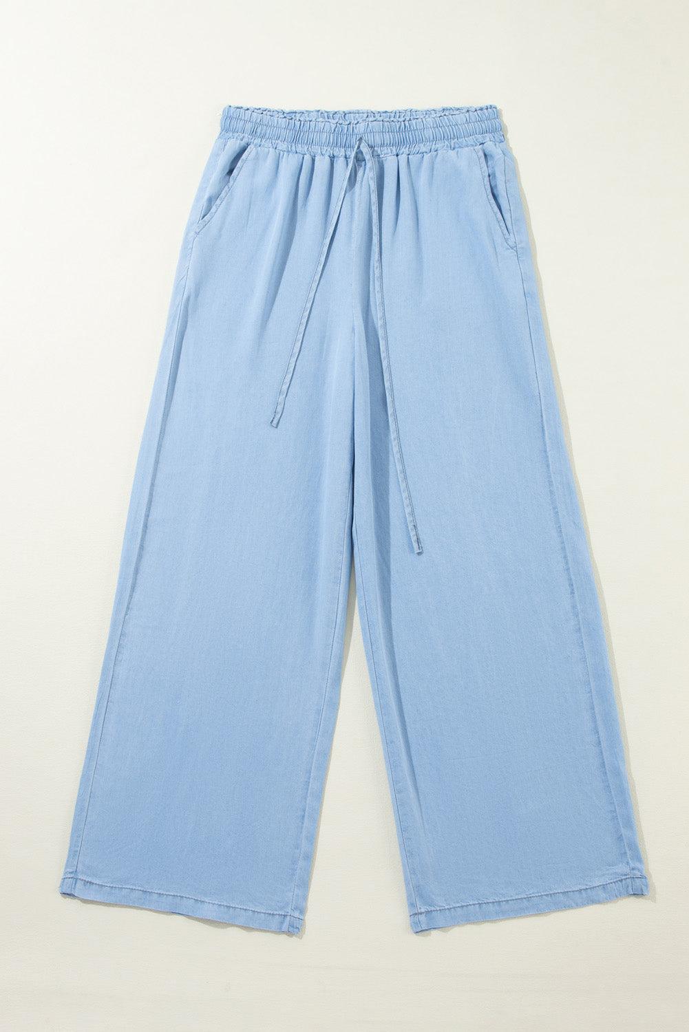 Drawstring Wide Leg Jeans - Little Miss Vanilla