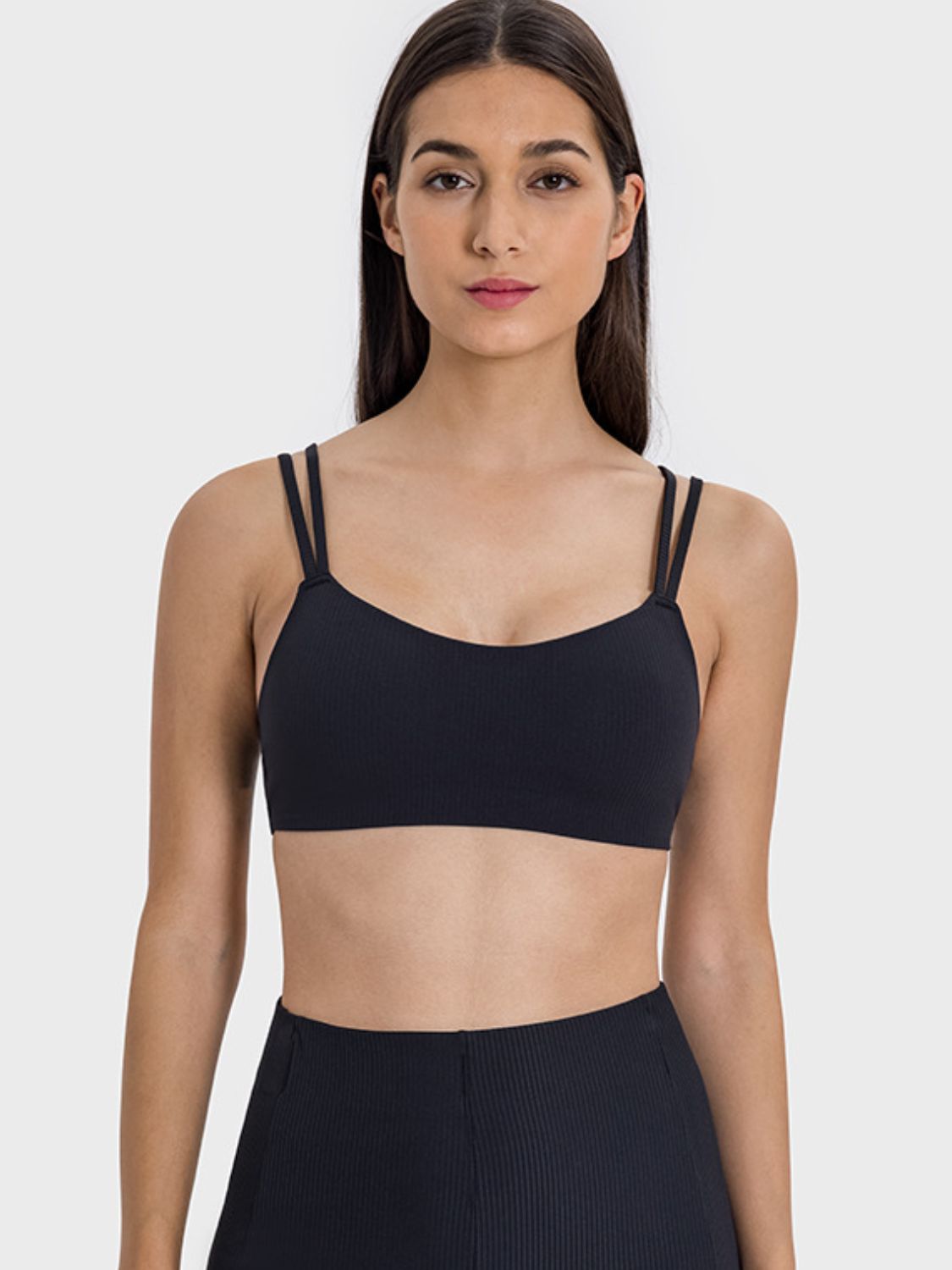 Millennia Scoop Neck Double Strap Active Cami - Little Miss Vanilla