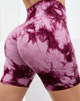 Tie-Dye High Waist Active Shorts - Little Miss Vanilla