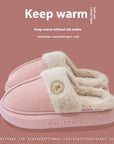 New Plush Slippers For Women Men Winter Warm Home Slipper Indoor Thick-soled Fleece Shoes