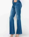 bytos Full Size High Rise Bootcut Jeans with Pockets - Little Miss Vanilla