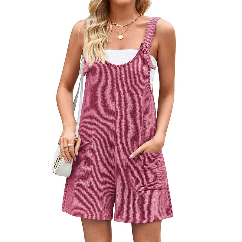 Versatile Pocket Straight Jumpsuit For Women - Little Miss Vanilla