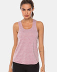 Full Size Scoop Neck Wide Strap Active Tank - Little Miss Vanilla