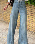 Wide Leg Jeans with Pockets - Little Miss Vanilla