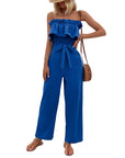 Women's Jumpsuit Sleeveless Tube Top - Little Miss Vanilla