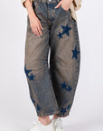 SAGE + FIG Star Wide Leg Jeans with Pockets - Little Miss Vanilla