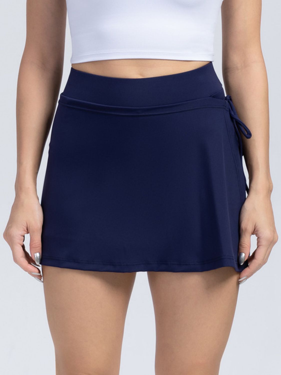 High Waist Active Skort with Pockets - Little Miss Vanilla