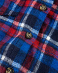 Navy Blue Plaid Flap Pocket Button Up Shacket - Little Miss Vanilla