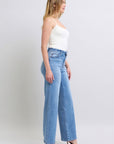 Judy Blue Full Size Wide Leg Jeans with Pockets - Little Miss Vanilla