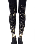 Zohara "Shape Up" Gold Print Tights