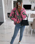 Loose Batwing Sleeves Knitted Sweater Women Jacket Cardigan