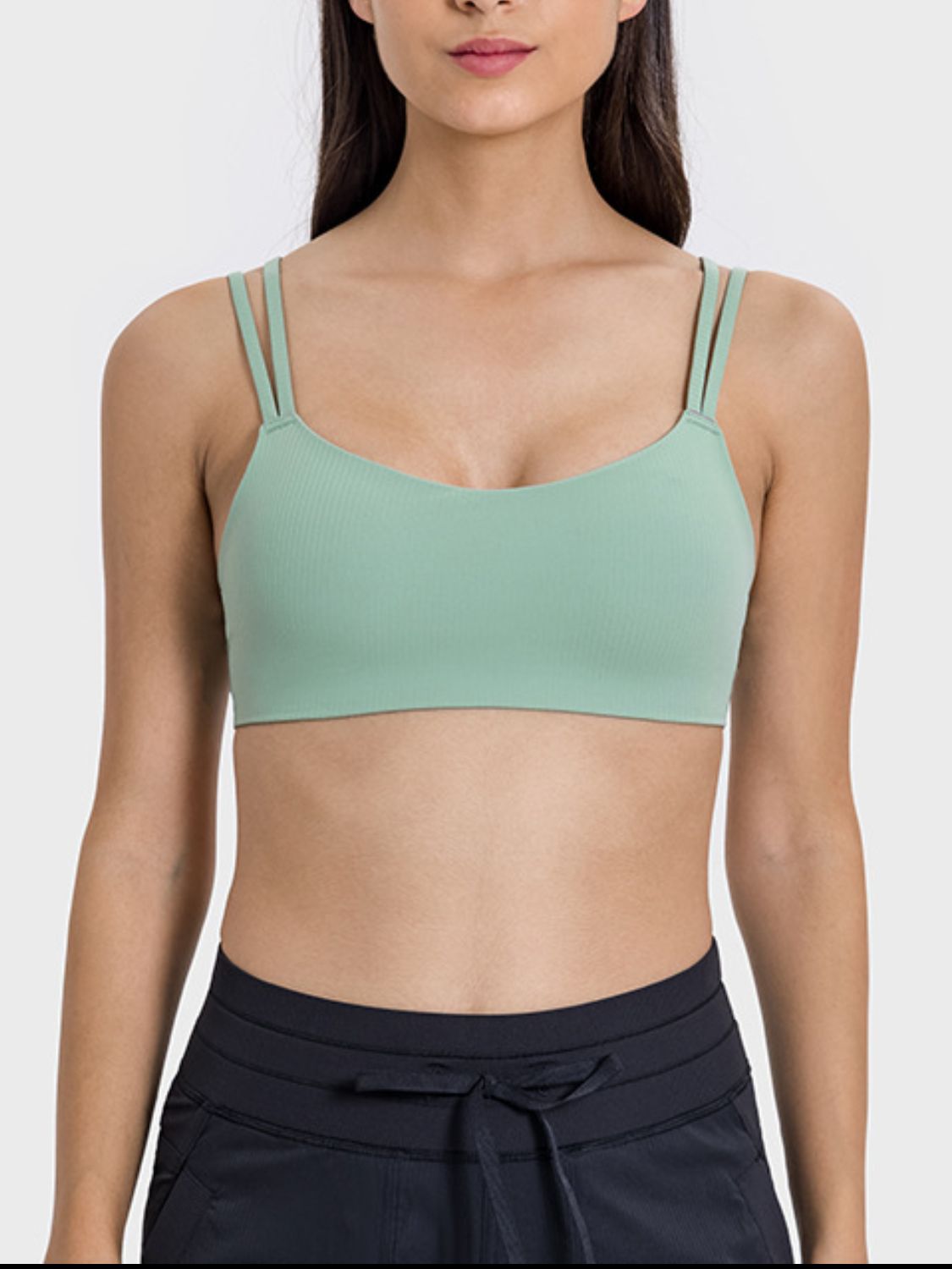 Millennia Scoop Neck Double Strap Active Cami - Little Miss Vanilla