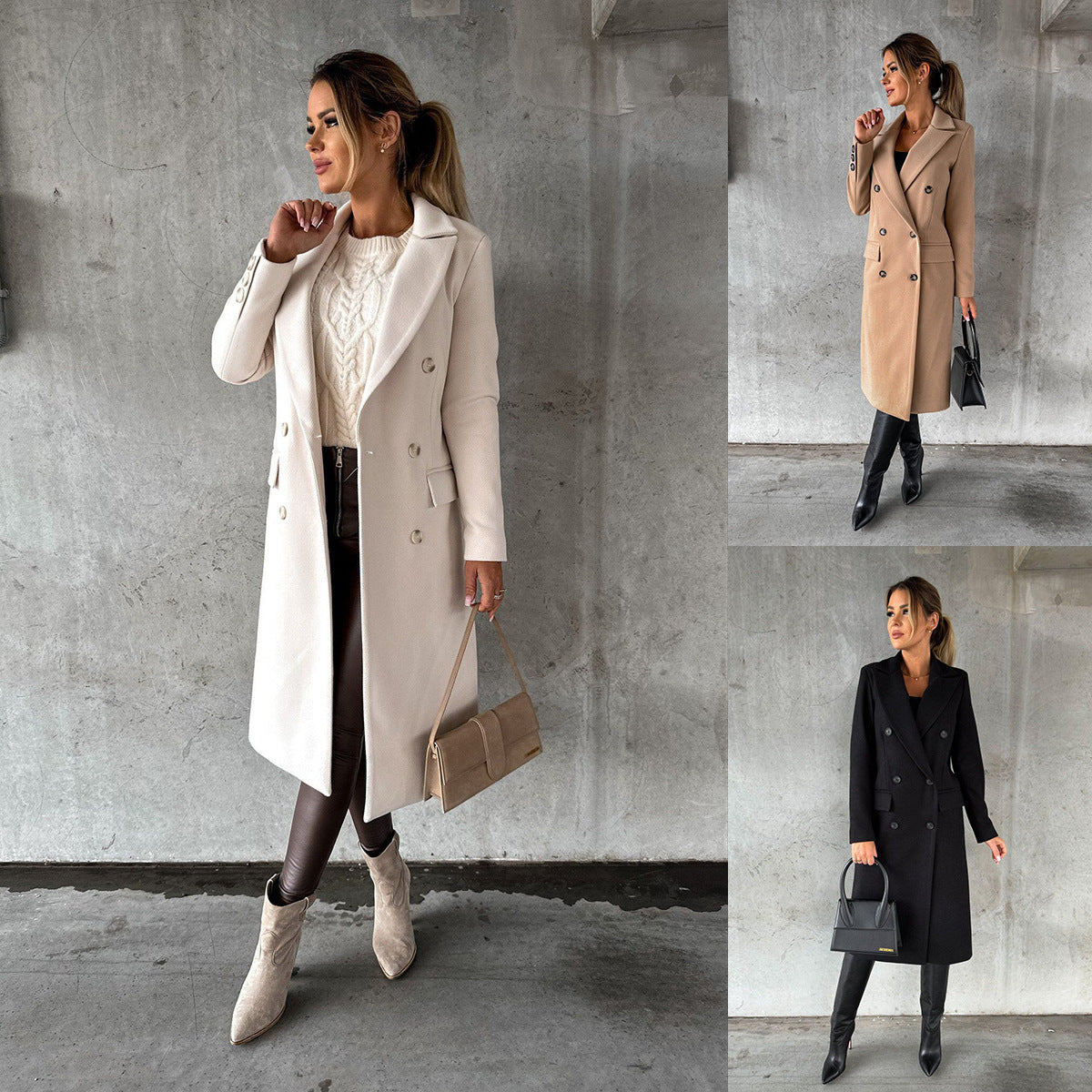 Fashion Casual Woolen Coat Women - Little Miss Vanilla