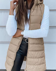 Plus Size Zip Up Hooded Vest Coat - Little Miss Vanilla