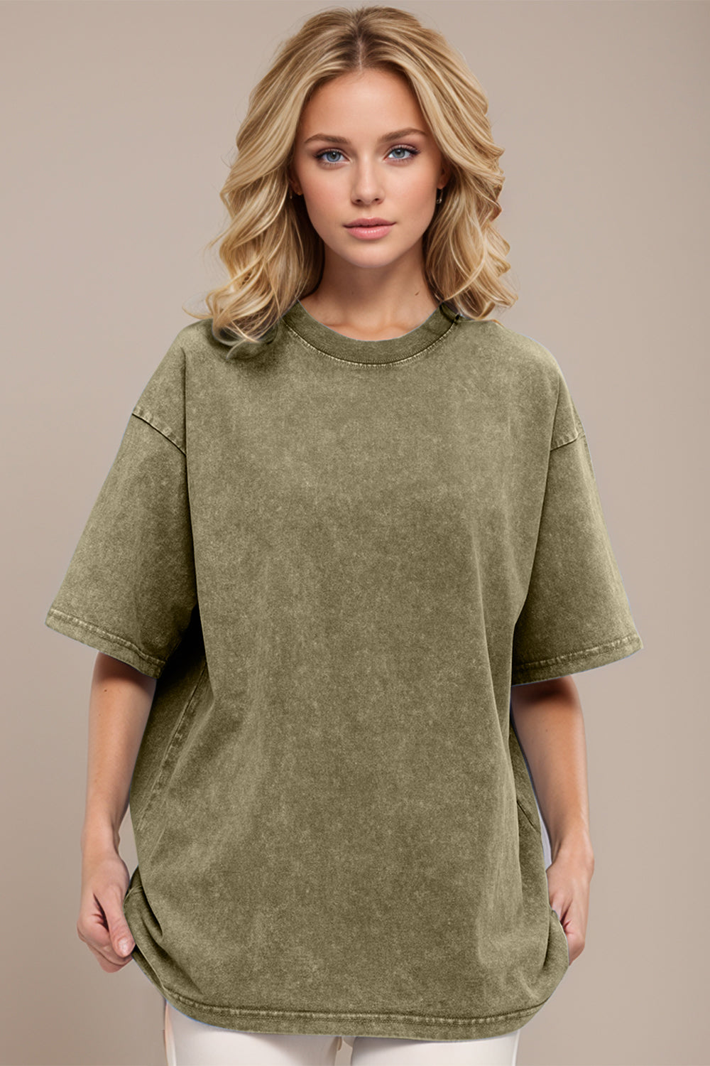 Basic Bae Round Neck Half Sleeve T-Shirt - Little Miss Vanilla