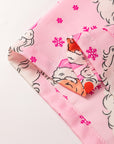 Pink Santa Claus Snowflake Long Sleeve Shirt Christmas Pajama Set - Little Miss Vanilla