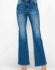 bytos Full Size High Rise Bootcut Jeans with Pockets - Little Miss Vanilla