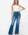 bytos Full Size High Rise Bootcut Jeans with Pockets - Little Miss Vanilla