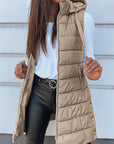 Plus Size Zip Up Hooded Vest Coat - Little Miss Vanilla